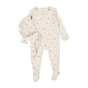 Baby Girl Layette Set | Rose Grid Print | Ladida | AW25