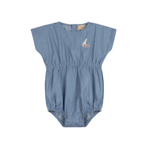 Baby Boy Romper | Denim Boat | Tricot Bebe  | SS25