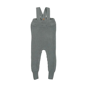 Baby Boy 2 Piece Outfit | Suspender Overalls + Collar Onesie  | Dove | Mema