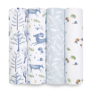 Organic Muslin Swaddle | Outdoors | 4 Pack | Aden + Anais