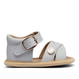 Baby Soft Sole Sandal | 'The Boho' By TBGB | Blue-Grey Sky