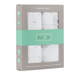 Grey Dottie Baby Crib Sheet