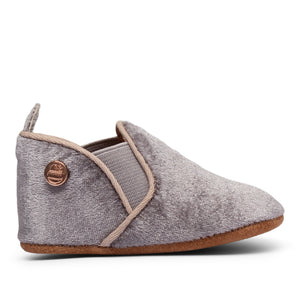 Baby Moccasins | Grey Velvet