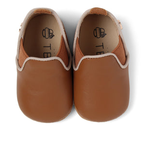 Baby Moccasins | Luggage Brown Leather