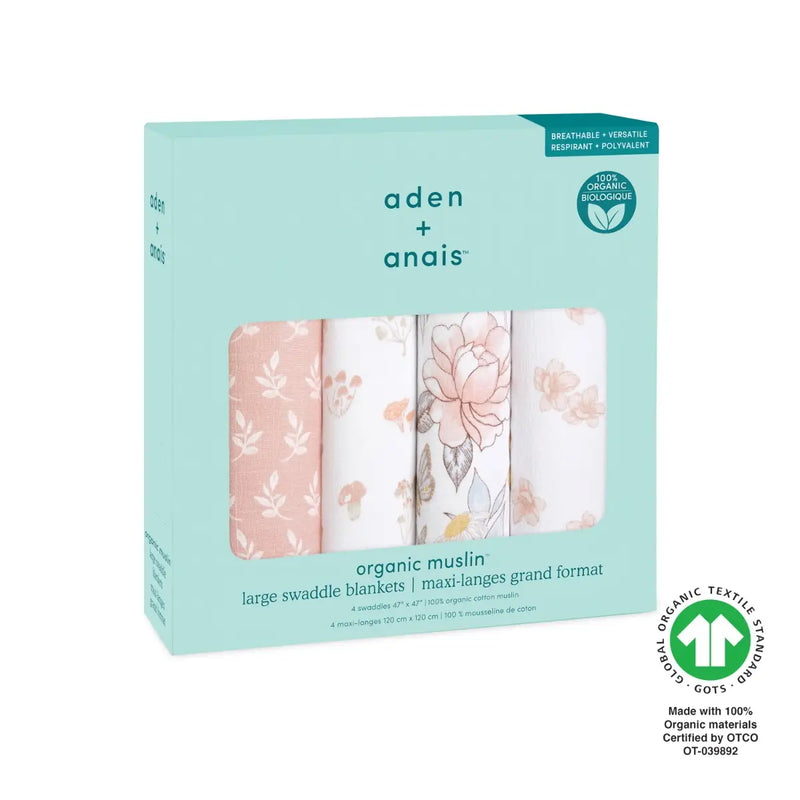 Organic Muslin Swaddle Earthly 4 Pack Aden Anais