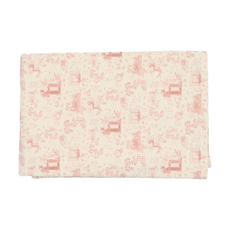 Baby Girl Layette Set Toile Collection Light Pink Bee and Dee