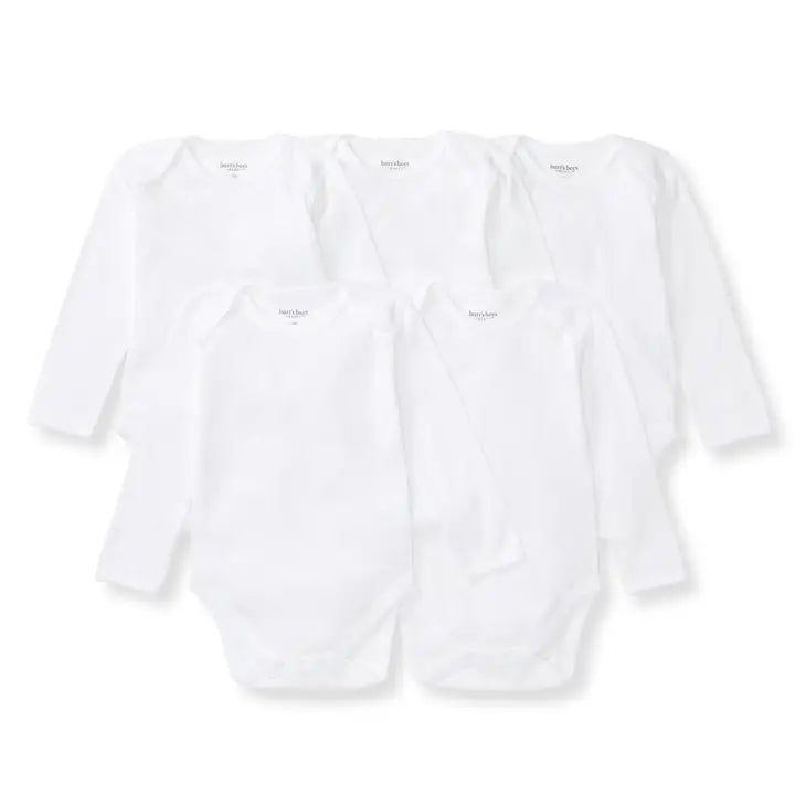 Baby Long Sleeve Undershirt | 5 Pak | White | Burt's Bees