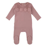 Baby Girl Footie + Bonnet | Crochet | Pink | Cadeau | SS23