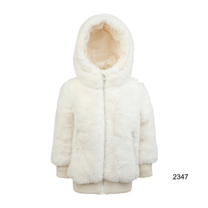 Baby Boy Jacket & Sweater | Jacket | Fur | Ivory | Pramie | AW23