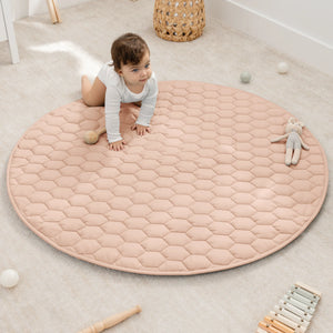 Baby Play Mat | Blush | 48" Round | Comfy Cubs