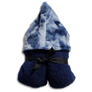 Baby Hooded Towel | Winx + Blinx | Navy Tie Dye