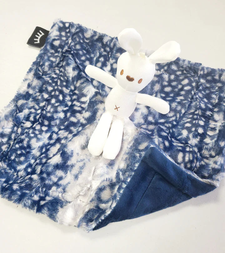 Baby Boy Lovey Blanket | Cibirian Navy | Winx + Blinx