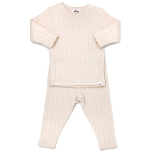Baby Neutral Outfit | Lettuce Edge | Cream | Oh Baby! | AW23
