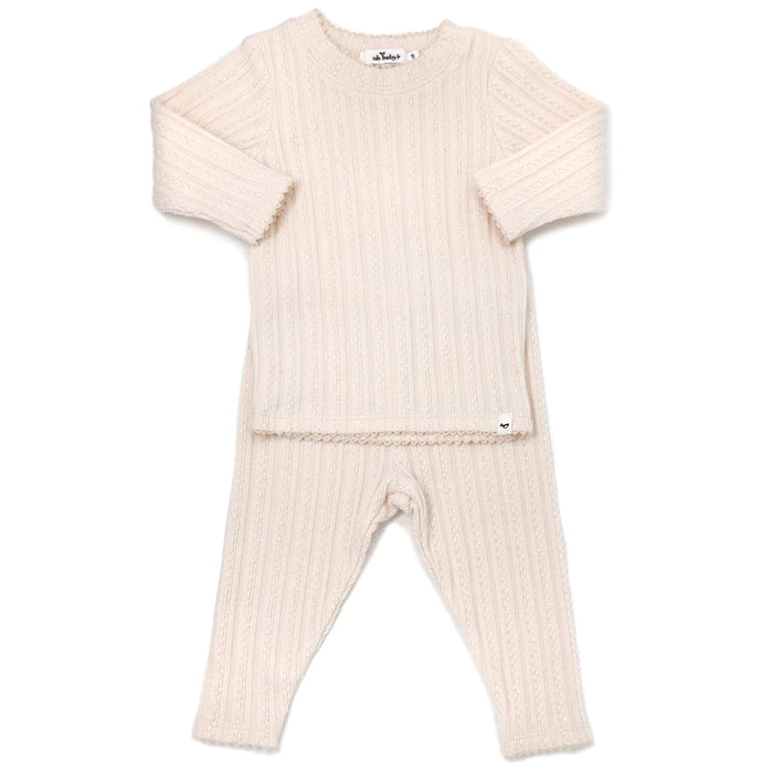 Baby Neutral Outfit | Lettuce Edge | Cream | Oh Baby! | AW23