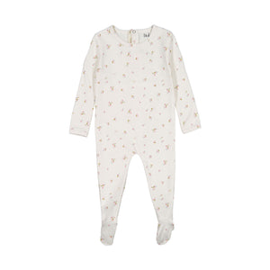 Baby Girl Footie | Pink Floral | Ladida