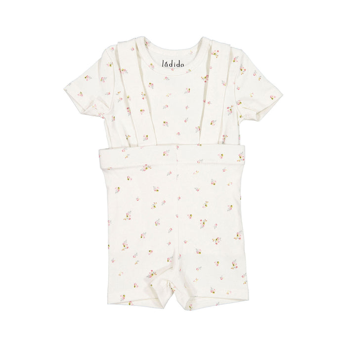 Baby Girl Short Suspender Set | Blush Florette | Ladida
