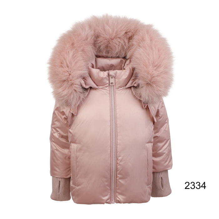Baby Girl Jacket & Sweater | Jacket | Ruffle | Pink | Pramie | AW23
