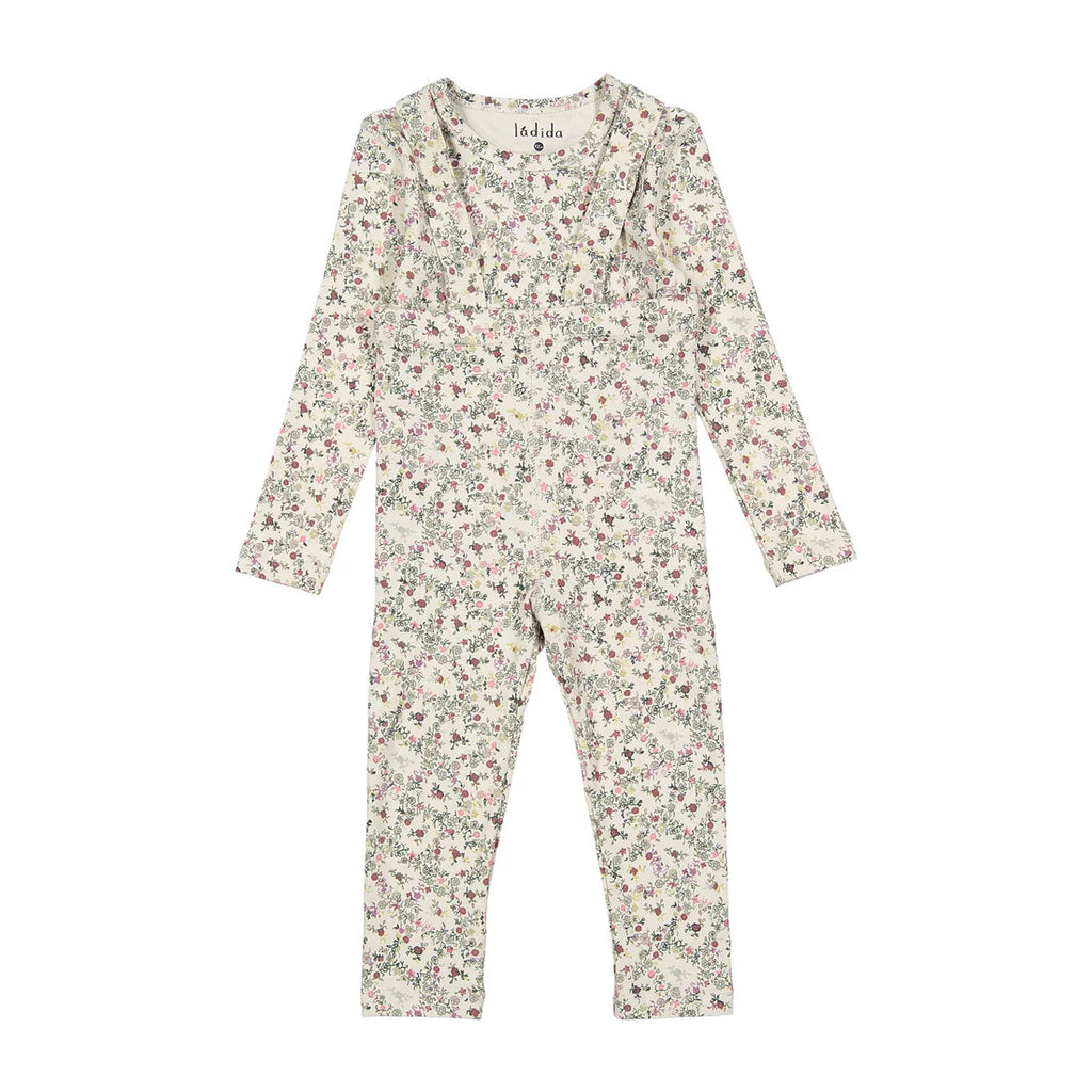 Baby Girl Suspender Set | Circle Print Floral | Ladida AW25