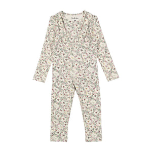 Baby Girl Suspender Set | Circle Print Floral | Ladida AW25