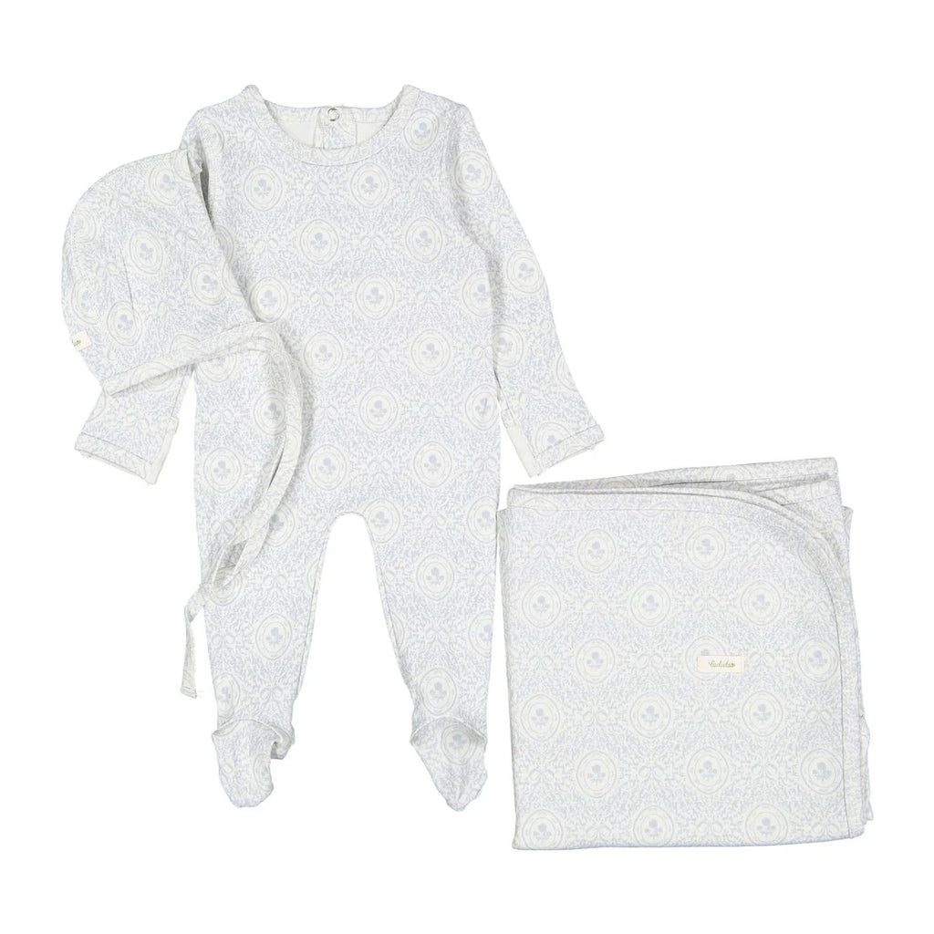 Baby Boy Layette Set | Sky Damask | Ladida | AW25
