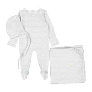 Baby Boy Layette Set | Sky Damask | Ladida | AW25