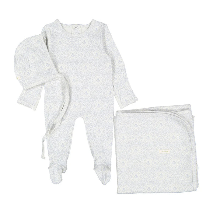 Baby Boy Layette Set | Sky Damask | Ladida | AW25