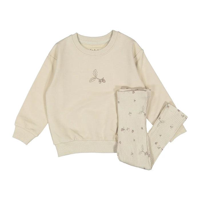 Baby Boy Sweatshirt Set | Acorn Print | Ladida AW25
