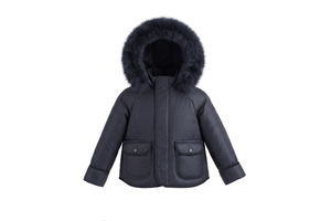 Baby Boy Jacket | Corduroy Little Boy Jacket Navy | Pramie | AW26