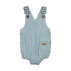 Baby Boy Romper | Denim Charm | Denim | Mon Tresor | SS26