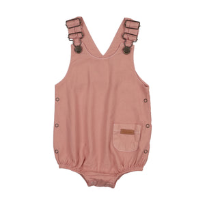 Baby Girl Romper | Denim Charm| Dark Rose | Mon Tresor | SS26