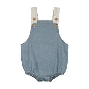 Baby Boy Romper | Daisy Denim | Mon Tresor | SS26