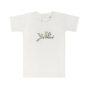 Baby Boy Tee + Bloomers Set | Pocket Full Of Flowers  | Ivory | Ely’s & Co
