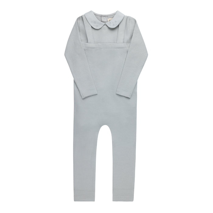 Baby Boy 2 Piece Outfit | Embroidered Collar Collection | Blue | Ely's & Co | Aw25