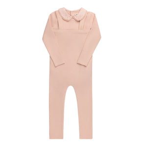 Baby Girl 2 Piece Outfit | Embroidered Collar Collection | Pink | Ely's & Co | Aw25