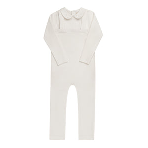 Baby Boy 2 Piece Outfit | Embroidered Collar Collection | Ivory Boy | Ely's & Co | Aw25