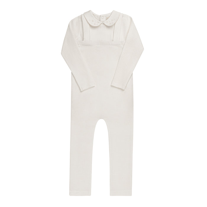 Baby Boy 2 Piece Outfit | Embroidered Collar Collection | Ivory Boy | Ely's & Co | Aw25