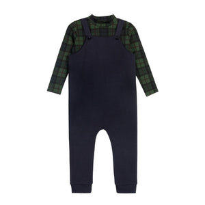 Baby Boy Bodysuit and Overalls | French Terry Scottish Collection | Navy | Ely's & Co | AW26