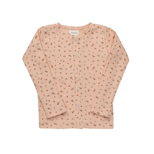 Baby Girl Cardigan | Floral Rib Collection | Pink | Aurora | SS26