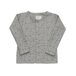 Baby Boy Cardigan | Floral Rib Collection | Blue | Aurora | SS26