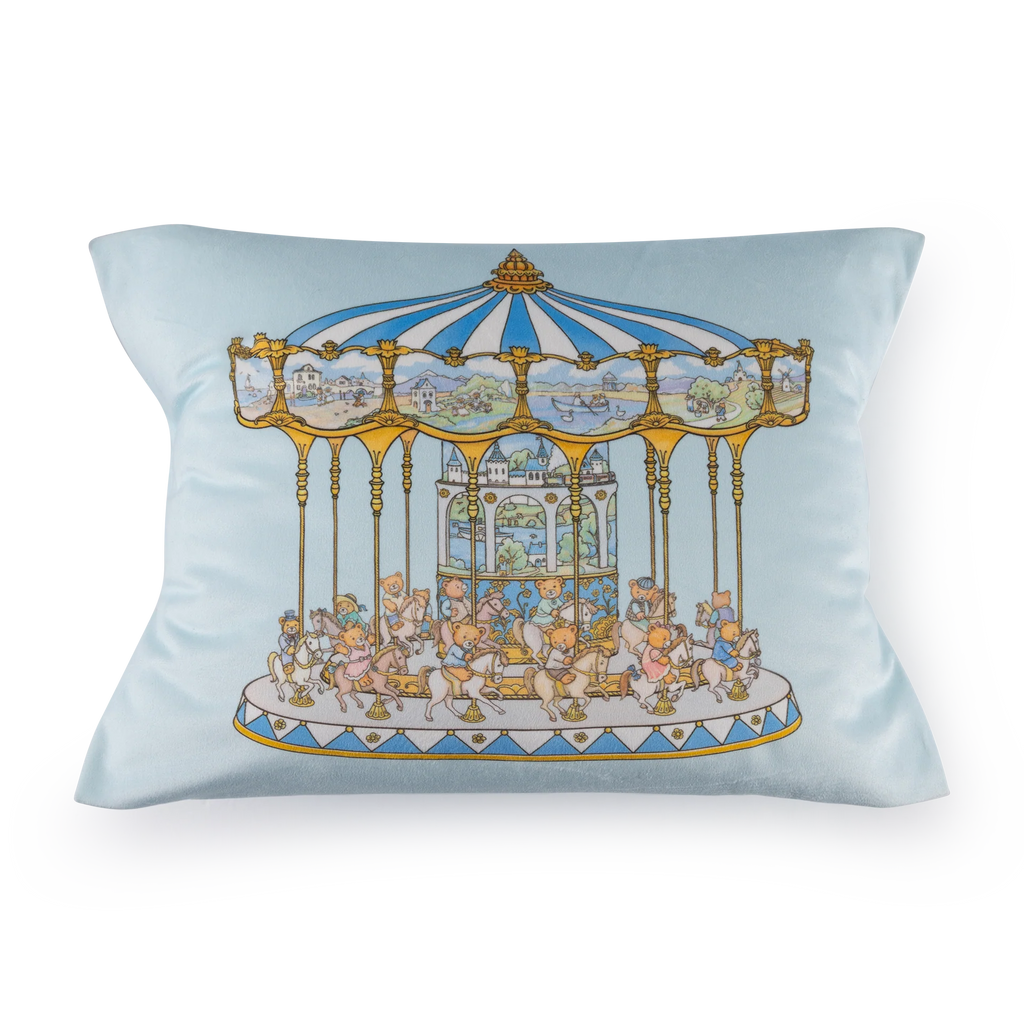 Baby Cushion | Teddy's Merry Go Cushion | Blueberry Biscuit | Lil Teddy