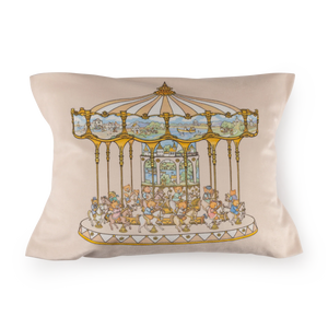Baby Cushion | Teddy's Merry Go Cushion | Vanilla Bean | Lil Teddy