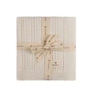 Baby Neutral Layette Set | Cable Pointelle Knit Collection | Ivory | Looms | AW25