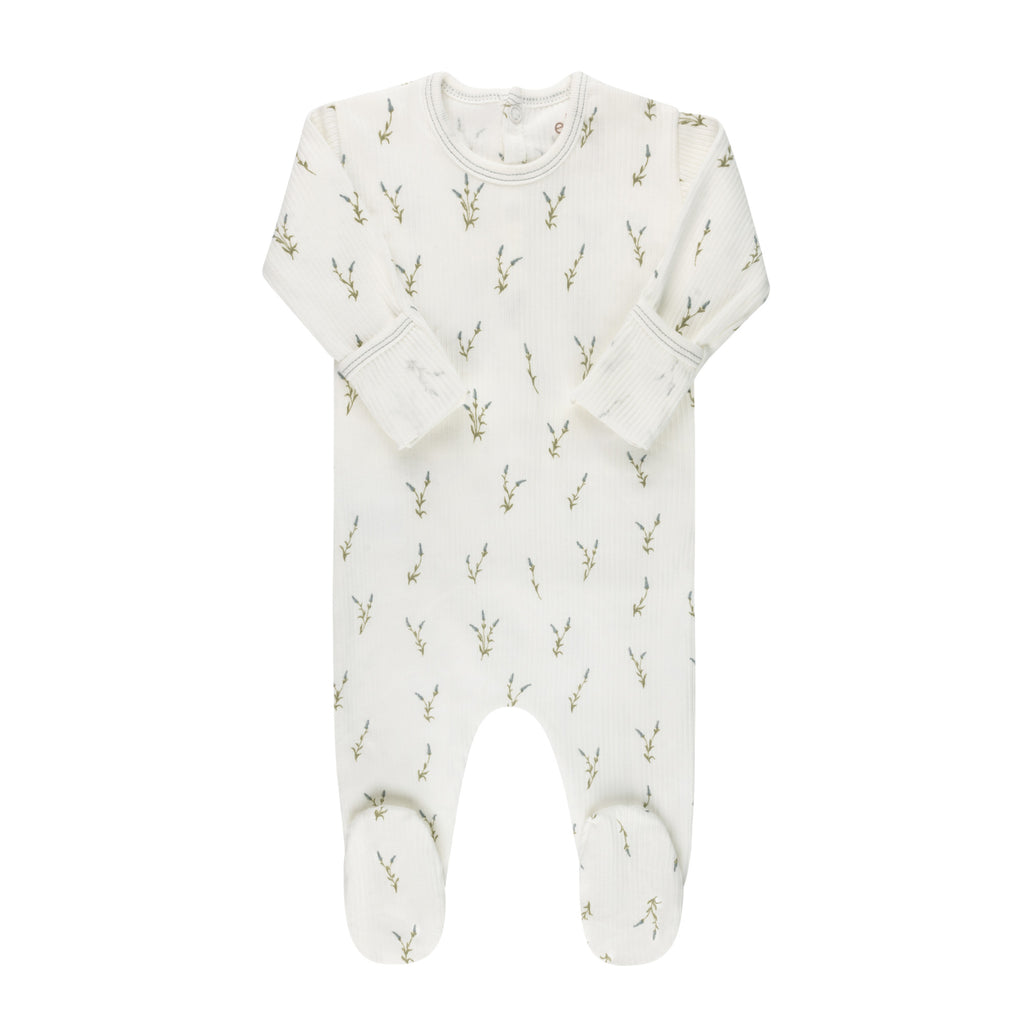 Baby Boy Layette Set | Ribbed Lilac | Blue/Ivory | Ely's & Co