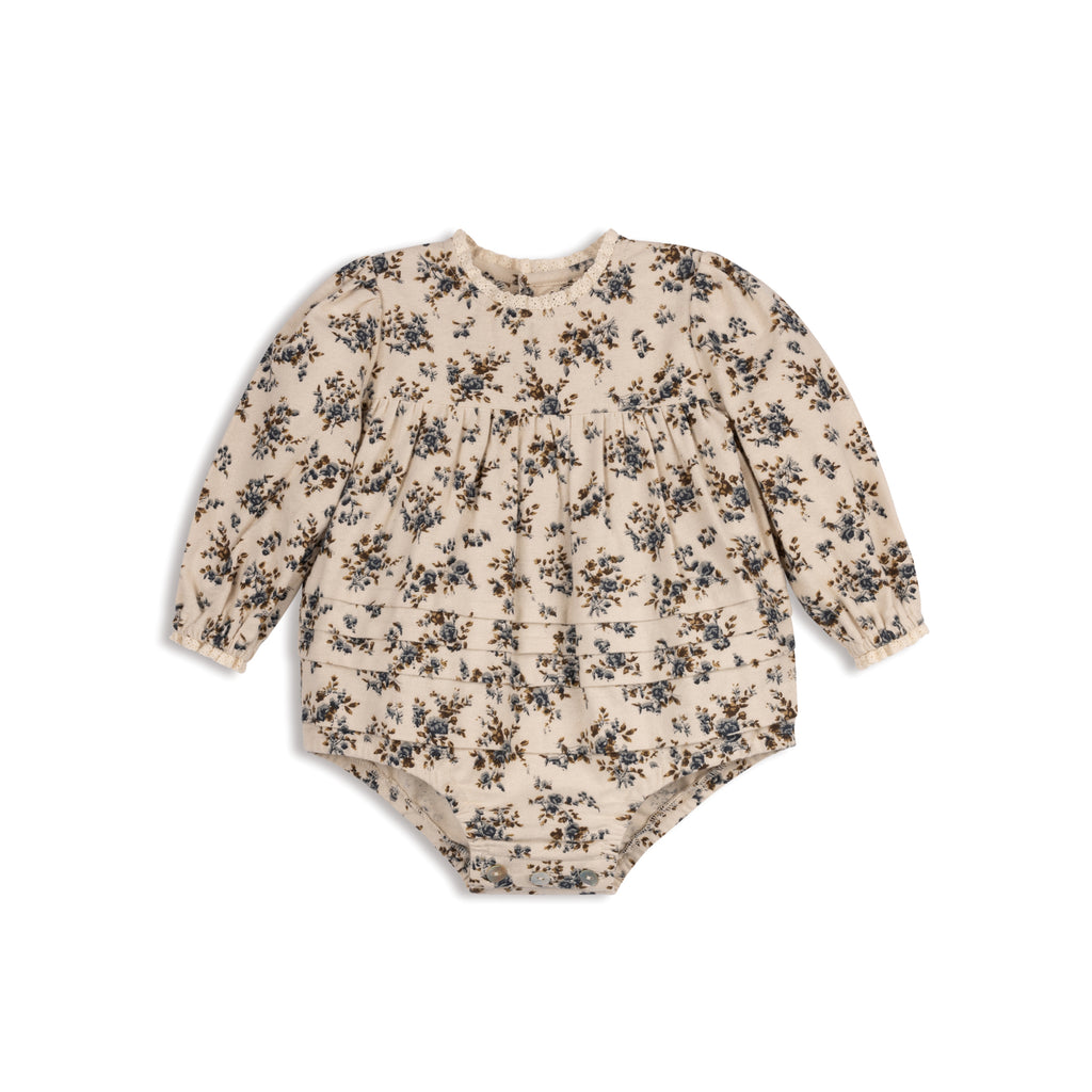Baby Girl Romper | Brushed Floral Dress Collection | Ivory | Looms | AW25