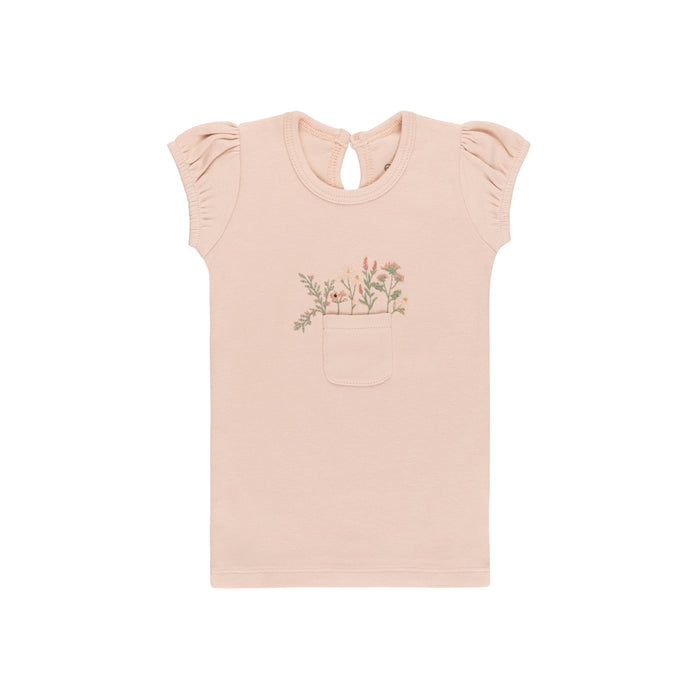 Baby Girl Tee + Bloomers Set | Pocket Full Of Flowers  | Blush | Ely’s & Co