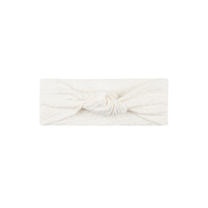 Baby Girl  Headband | Embroidered Heart | Ivory | Ely's & Co