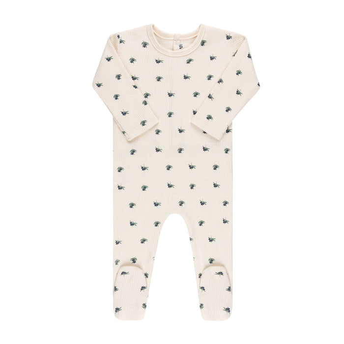 Baby Boy Layette Set | Waffle Olive Collection | Navy on Cream | Ely's & Co. | AW23
