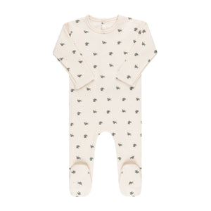 Baby Girl Layette Set | Waffle Olive Collection | Plum on Cream | Ely's & Co. | AW23