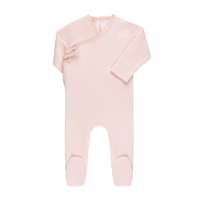 Baby Girl Layette Set | Velour Kimono | Baby Pink | Ely's & Co. | AW23