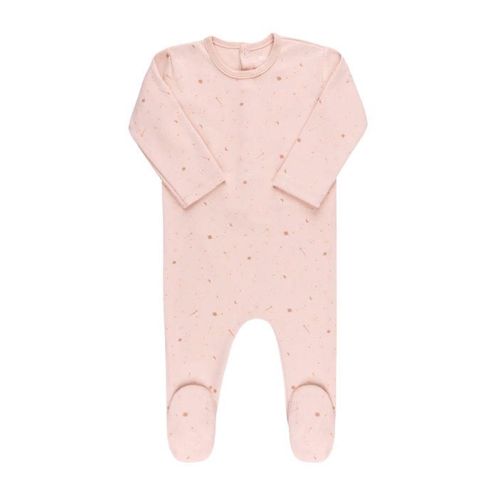 Baby Girl Footie + Hat | Brushed Cotton | Celestial | Pink | Ely's & Co. | AW23